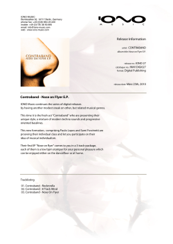 Release Information Contraband - Nose on Flyer EP