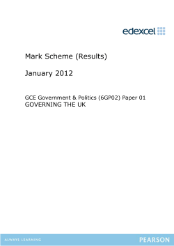 January 2012 - Edexcel