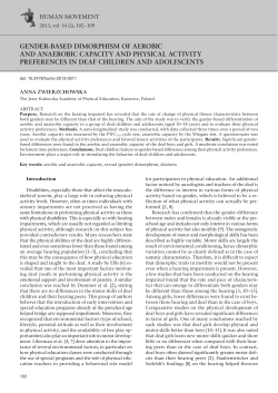 Gender-based dimorphism of aerobic and anaerobic