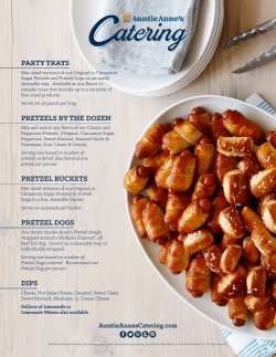 party trays pretzels by the dozen pretzel buckets pretzel dogs dips