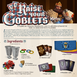 Raise Your Goblet rulebook (ENG)