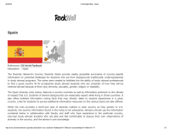 Spain - OVPDEMA Overseas Studies and Scholarship Program