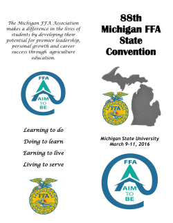 88th Michigan FFA State Convention
