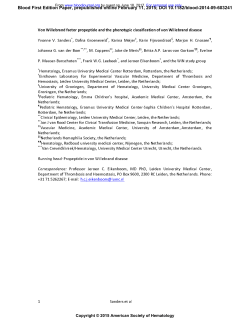 Blood First Edition Paper, prepublished online February 11, 2015