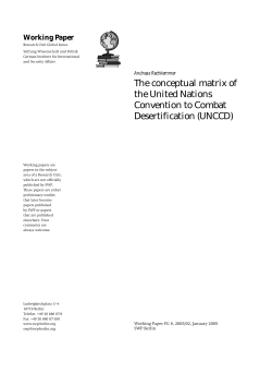 The conceptual matrix of the United Nations Convention to Combat