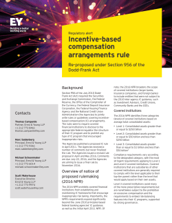 Incentive-based compensation arrangements rule