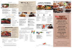 To-Go Menu