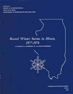Record winter storms in Illinois, 1977-1978.