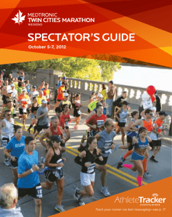 spectator`s guide - Twin Cities in Motion