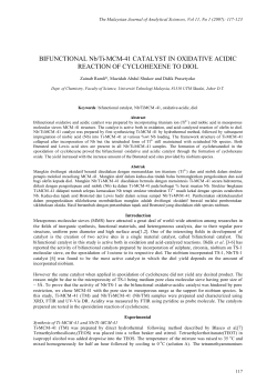 BIFUNCTIONAL Nb/Ti-MCM-41 CATALYST IN OXIDATIVE ACIDIC