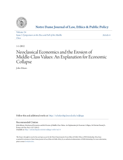Neoclassical Economics and the Erosion of Middle