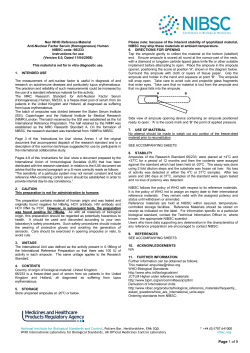 Anti-Nuclear Factor Serum (Homogeneous) Human