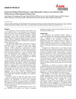 AADE-07-NTCE-21 Improved Drilling Performance in Lake