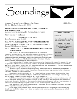 American Cetacean Society- Monterey Bay Chapter APRIL 2010 PO