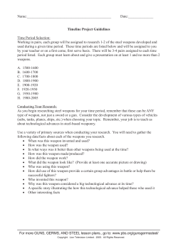Name: Date: Timeline Project Guidelines Time Period Selection: Work