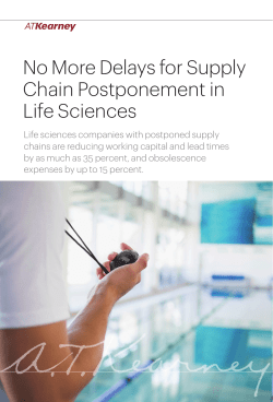No More Delays for Supply Chain Postponement in