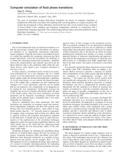 Computer simulation of fluid phase transitions