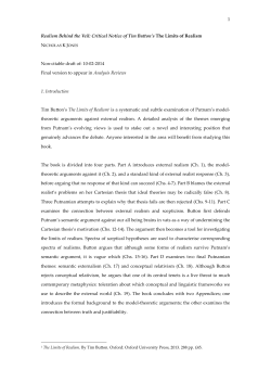 Draft - Nicholas K Jones