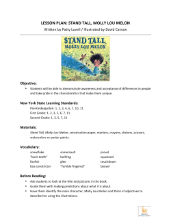 lesson plan: stand tall, molly lou melon