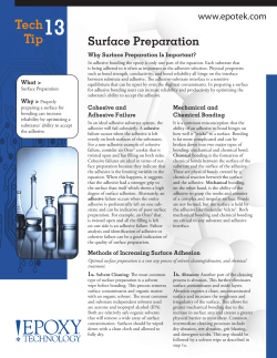Tech Tip - Epoxy Technology