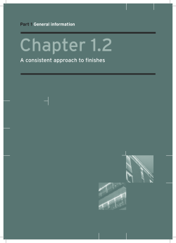A consistent approach to finishes: NHBC Standards Chapter 1.2