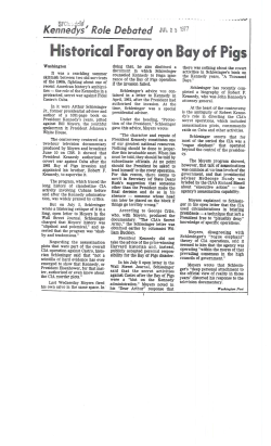 Historical Foray on Bay of Pigs