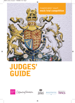 judges` guide - Citizenship Foundation