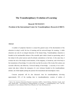 The Transdisciplinary Evolution of Learning