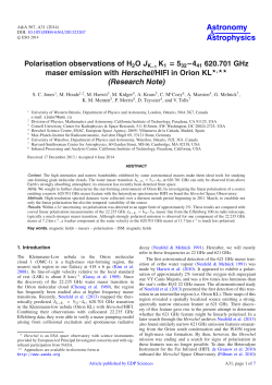 Polarisation observations of H2O JK