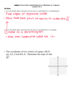 7A-3 Prove Rhombus and Square