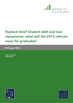 Payback time? Student debt and loan repayments