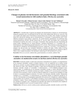 Changes in plasma steroid hormones and gonadal