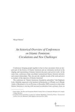 An historical Overview of Conferences on Islamic Feminism