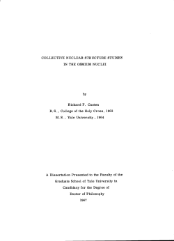 Collective Nuclear Structure Studies in the