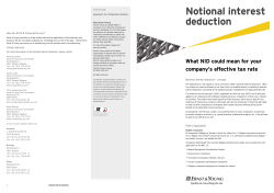 Notional interest deduction