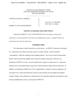 Motion to dismiss the third indictment