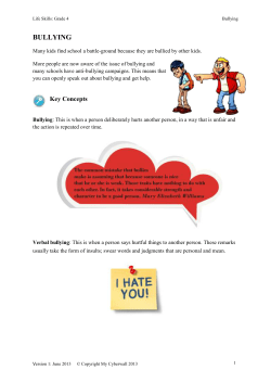 bullying - My Cyberwall