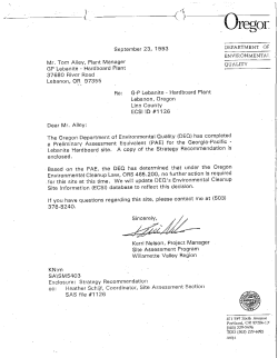 JIegor - Oregon Department of Environmental Quality