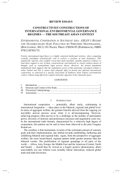 Constructivist Constructions of International Environmental