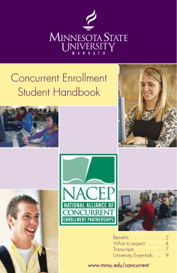 Concurrent Enrollment Student Handbook