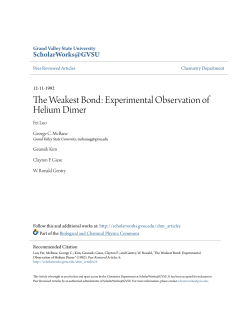 The Weakest Bond: Experimental Observation of Helium Dimer