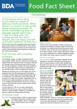 Food Fact Sheet - British Dietetic Association