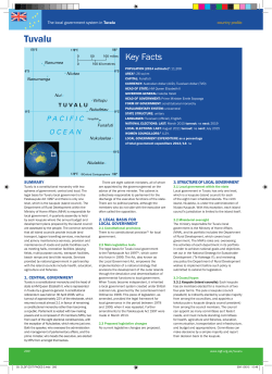 The local government system in Tuvalu