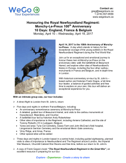 Monchy-Le-Preux 100 - Newfoundland Bronze Foundry