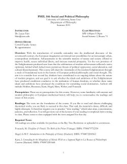 PHIL 144: Social and Political Philosophy