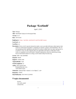 Package `EcoSimR`