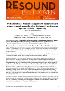 Orchester Wiener Akademie in Spain with Academy Award winner