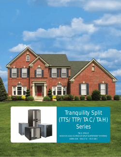 Tranquility Split (TTS/TTP/TAC/TAH) Series