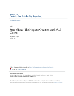 State of Race: The Hispanic Question on the U.S. Census