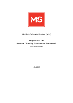 Multiple sclerosis is a chronic disease of the central nervous system